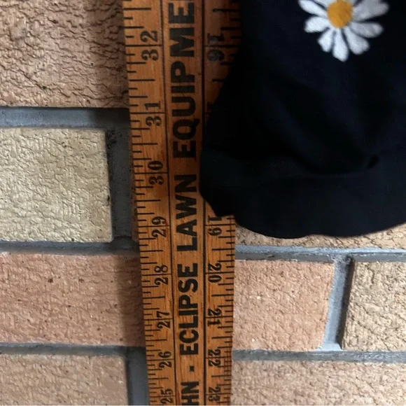 Madewell Sash-Tie Wrap Top in Lazy Daisies Black Size Small - Picture 7 of 8